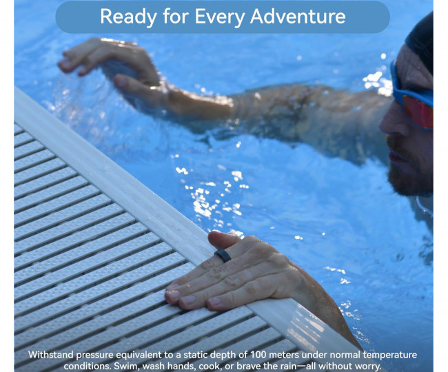 Розумне кільце RingConn Gen 2 Matte Black (Size 10)